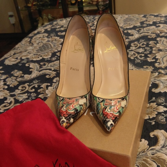 Christian Louboutin 120mm So Kate python/snakeskin - Picture 2 of 6